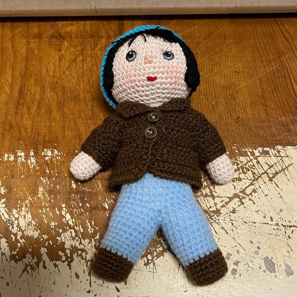 Handcrafted Crochet Boy Doll with removable clothes